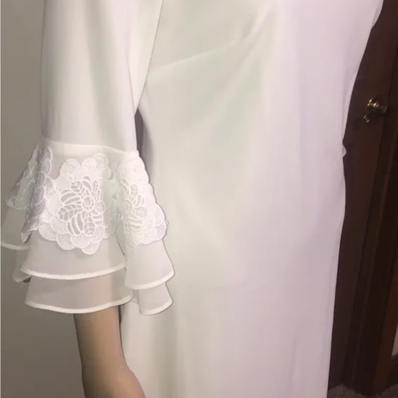 NWT Calvin Klein White Polyester/Spandex Retail $139 Size 4 - Picture 15 of 16